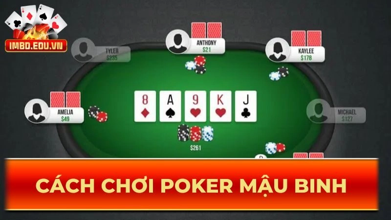 Cách chơi poker mậu binh, trải nghiệm game bài online hấp dẫn