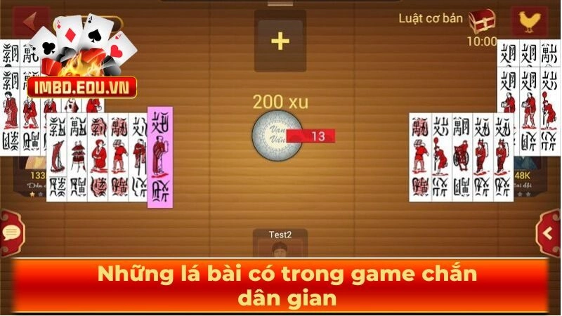 Những lá bài có trong game chắn dân gian