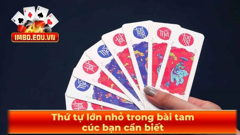 Thứ tự lớn nhỏ trong bài tam cúc bạn cần biết